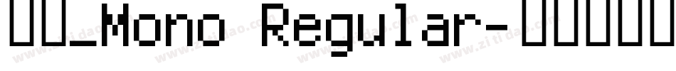 明兰_Mono Regular字体转换